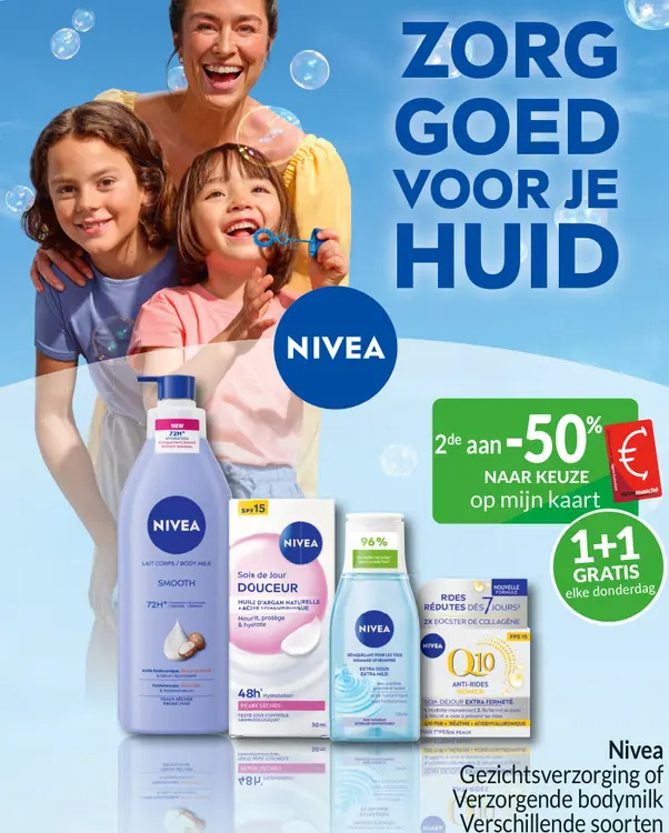 Promotie: Gezichtsverzorging of Verzorgende bodymilk