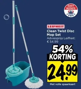 Aanbieding: Clean Twist Disc Mop Set