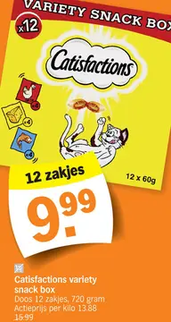 Aanbieding: Catisfactions variety snack box