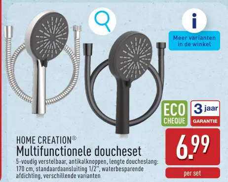 Promotie: Multifunctionele douchesset