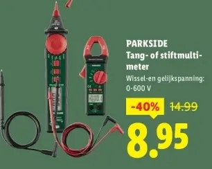 Aanbieding: Tang- of stiftmultimeter