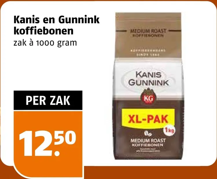 Aanbieding: Kanis en Gunnink Koffiebonen
