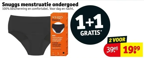 Aanbieding: Snuggs menstruatie ondergoed