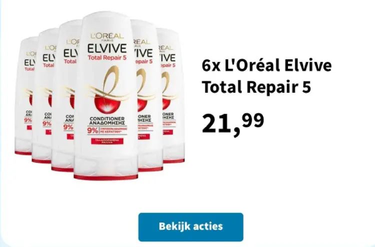 Promotie: L'Oréal Elvive Total Repair 5