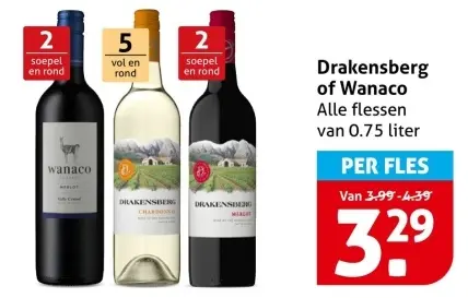 Aanbieding: Drakensberg of Wanaco