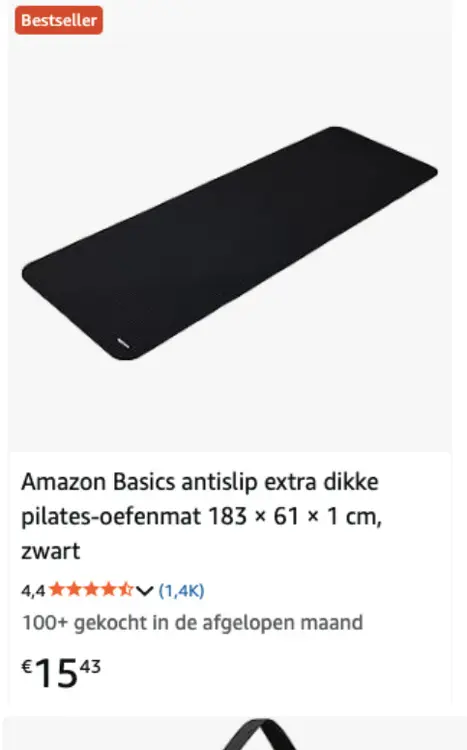 Aanbieding: antislip extra dikke pilates-oefenmat