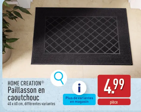 Offre: Paillasson en caoutchouc