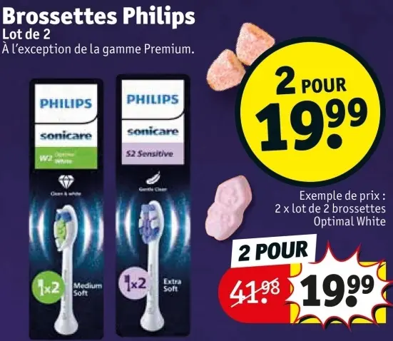 Offre: Brossettes Philips