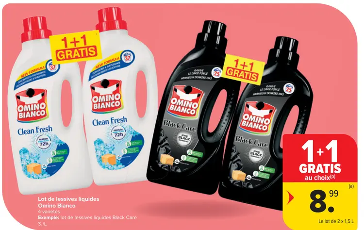 Offre: Lot de lessives liquides