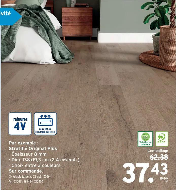 Offre: Stratifié Original Plus