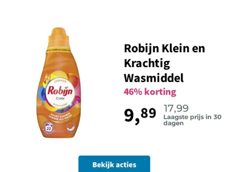 Promotie: Klein en Krachtig Wasmiddel