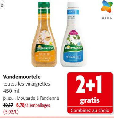 Offre: Vandemoortele toutes les vinaigrettes