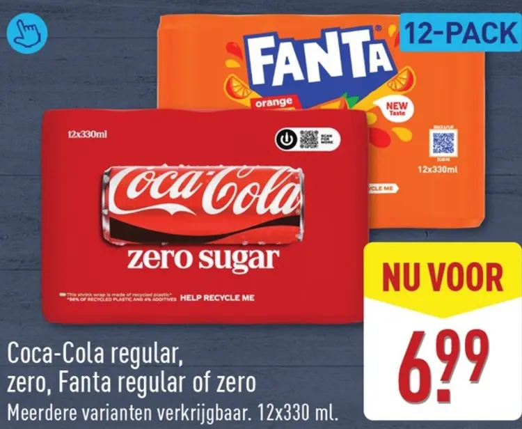 Aanbieding: Regular, zero, Fanta regular of zero