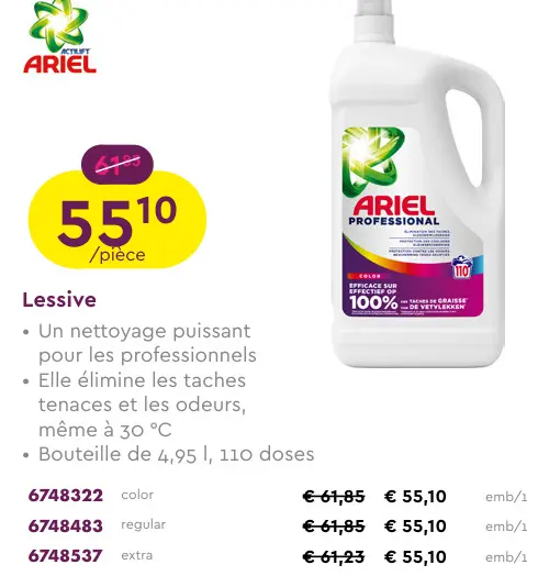 Offre: Lessive