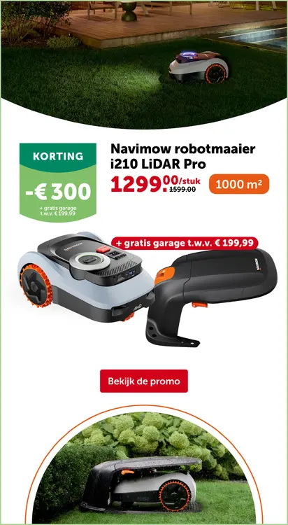Promotie: Navimow robotmaaier i210 LIDAR Pro