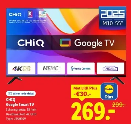 Aanbieding: CHIQ Google Smart TV