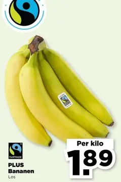 Aanbieding: PLUS Bananen Los