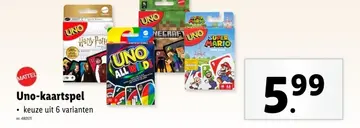 Aanbieding: Uno-kaartspel