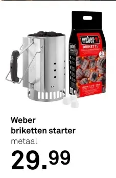 Aanbieding: Weber briketten starter