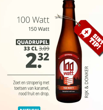 Aanbieding: 100 Watt 150 Watt QUADRUPEL