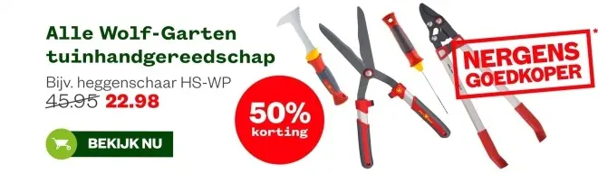 Aanbieding: Alle Wolf-Garten tuinhandgereedschap