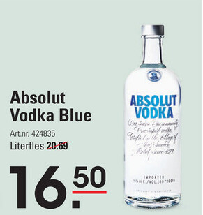 Aanbieding: Absolut Vodka Blue