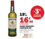 Offre: Irish whiskey JAMESON 40°