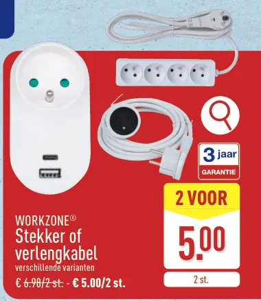 Promotie: Stekker of verlengkabel