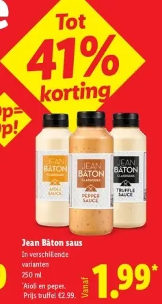 Aanbieding: Jean Bâton saus