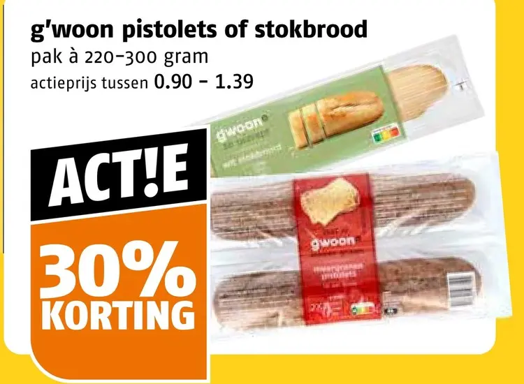 Aanbieding: pistolets of stokbrood