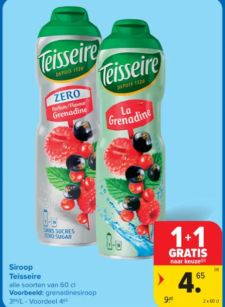 Promotie: Siroop Teisseire