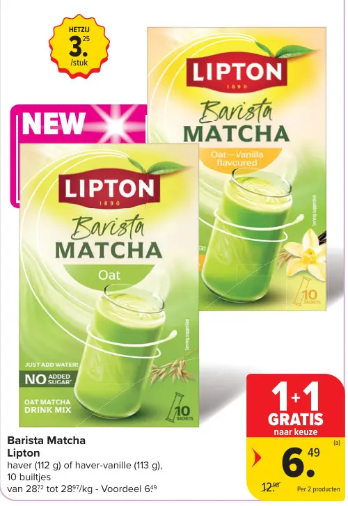 Promotie: Barista Matcha