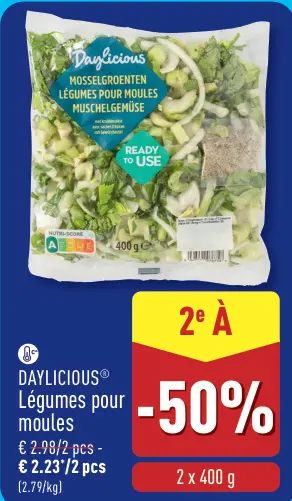 Offre: Légumes pour moules
