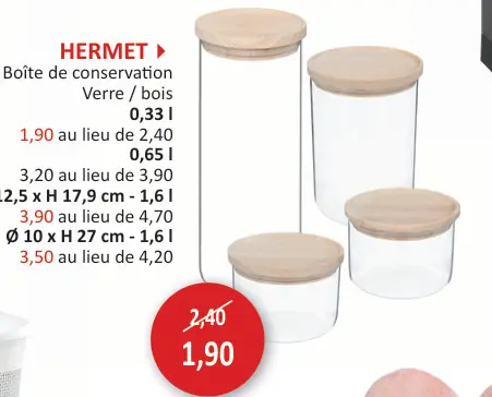 Offre: Boîte de conservation