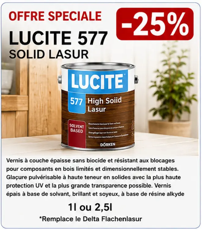 Offre: Lucite 577 solid lasur