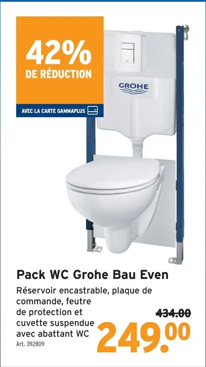 Offre: Pack WC Bau Even