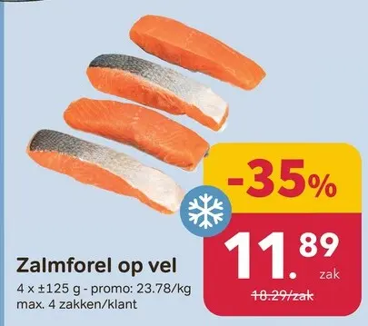 Promotie: Zalmforel op vel