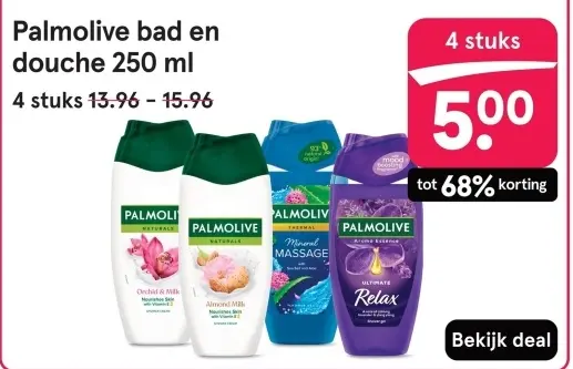 Aanbieding: Palmolive bad en douche