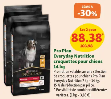 Offre: Pro Plan Everyday Nutrition croquettes pour c