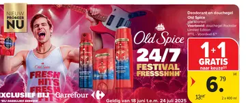 Aanbieding: Deodorant en douchegel Old Spice