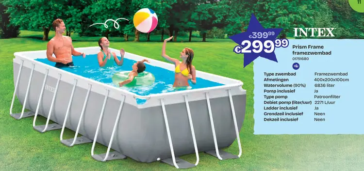Aanbieding: Prism Frame zwembad 400x200x100 cm