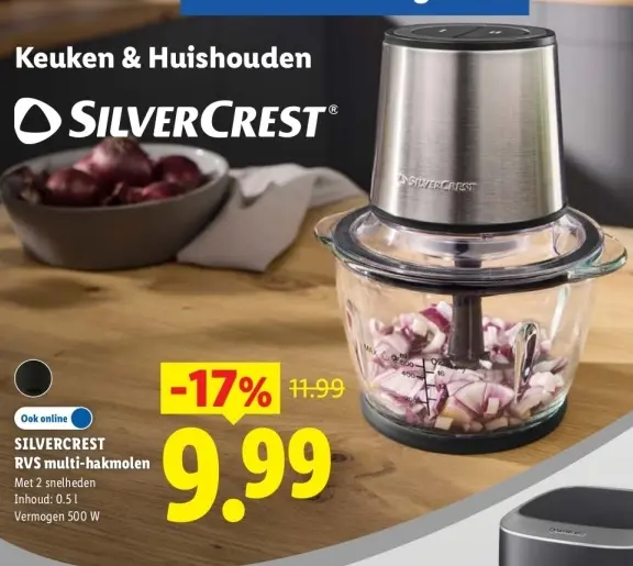Aanbieding: RVS multi-hakmolen