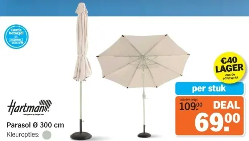 Aanbieding: Parasol 300 cm