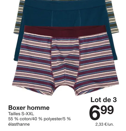 Offre: Boxer homme