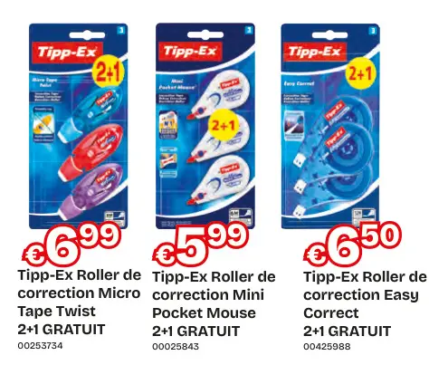 Offre: Tipp-Ex Roller de correction Micro Tape Twist