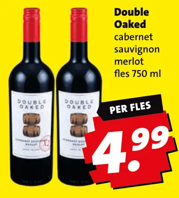 Aanbieding: Double Oaked cabernet sauvignon merlot