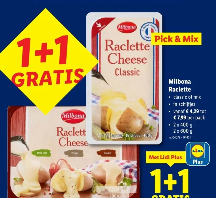 Promotie: Raclette Cheese