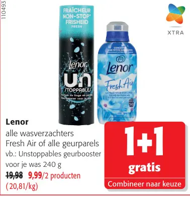 Promotie: Lenor alle wasverzachters Fresh Air of alle g