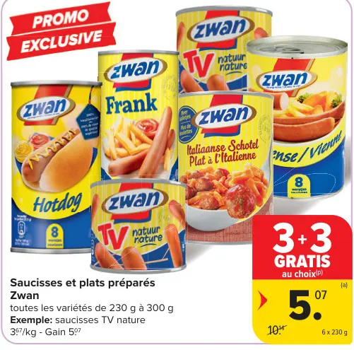 Offre: Saucisses et plats préparés