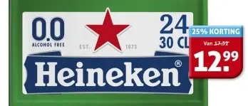 Aanbieding: Warsteiner, Heineken 0.0 of Heineken